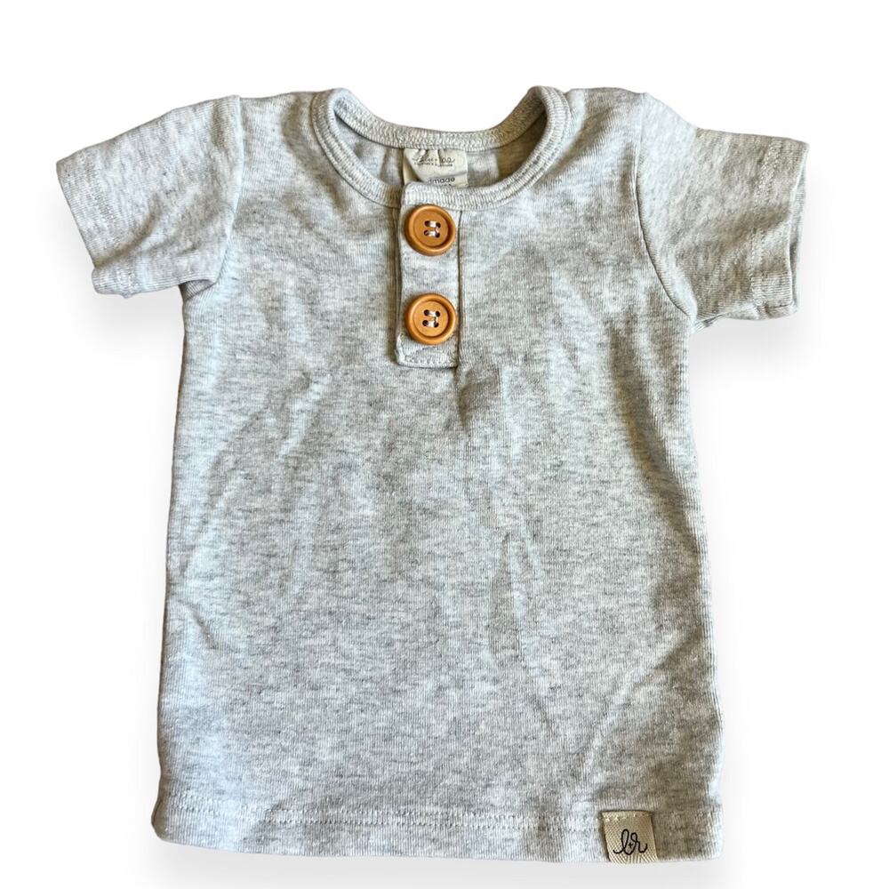 Lulu + Roo Grey Cotton Tee